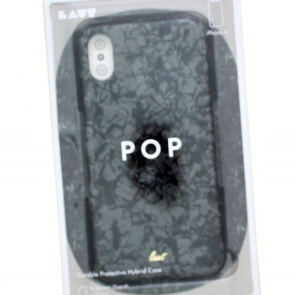 LAUT Pop Protective Hybrid Case iPhone X Black Pearl